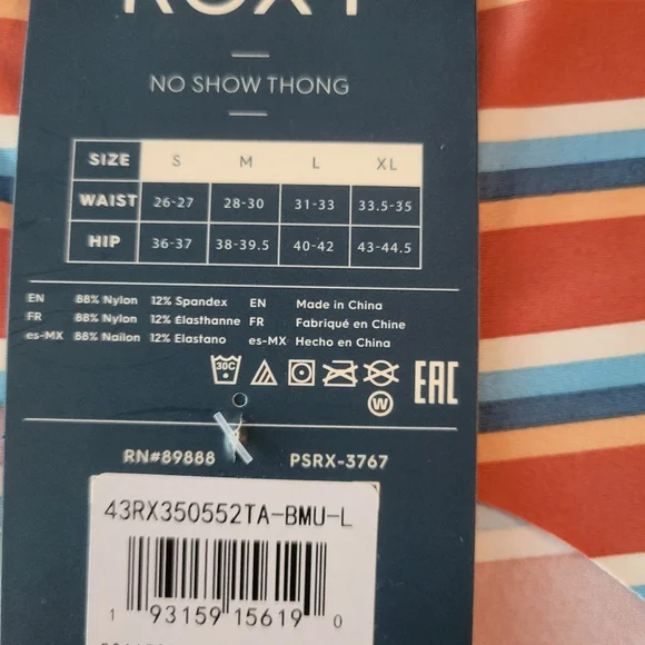 ROXY BRAND NEW 3-PACK NO SHOW THONG SIZE XL - Picture 7 of 7